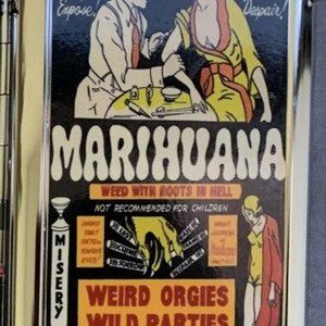 Retro Roots In Hell  Cigarette Accessory Case W/Built In Butane Lighter